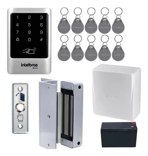 Kit Controle De Acesso Sa 211 Externo Eletroímã Intelbras