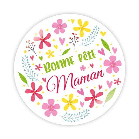 Bonne F Te Maman Mon Badge