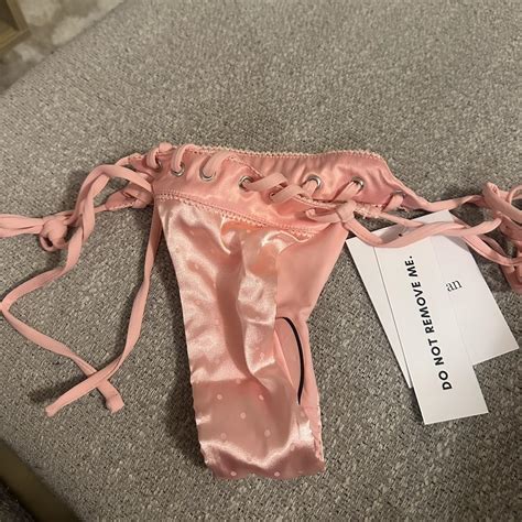 NWT With Jean Juni Bikini Bottom Baby Pink Depop