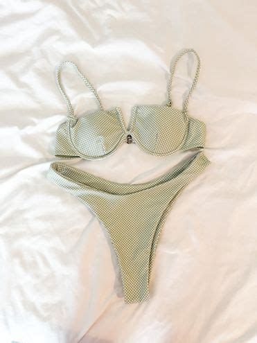 Dippin Daisys Swimwear Dippin Daisys Bikini Set Green From Paige