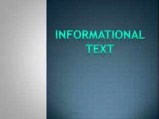 PPT Informational Text Structure PowerPoint Presentation Free