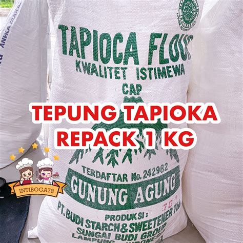 Jual TEPUNG TAPIOKA PATI REPACK 1 KG GUNUNG AGUNG Indonesia Shopee