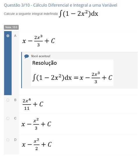 Calculo Diferencial e Integral a Uma Variavel APOL2 Cálculo