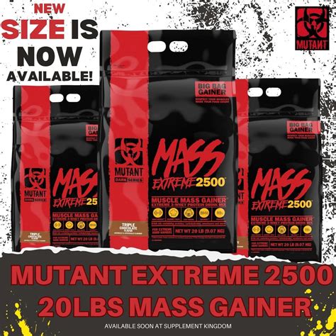 Mutant Mass Extreme 2500 Promo 100 Muscle Mass Gainer 3 Whey Protein Drink Mix Lazada Ph