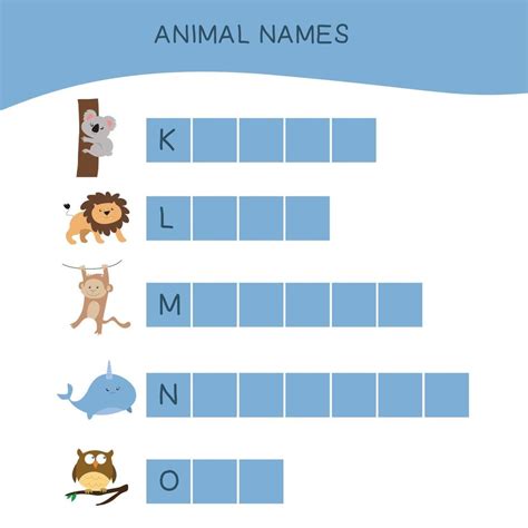 Animal name worksheet. Worksheet for preschool. Writing practice ...