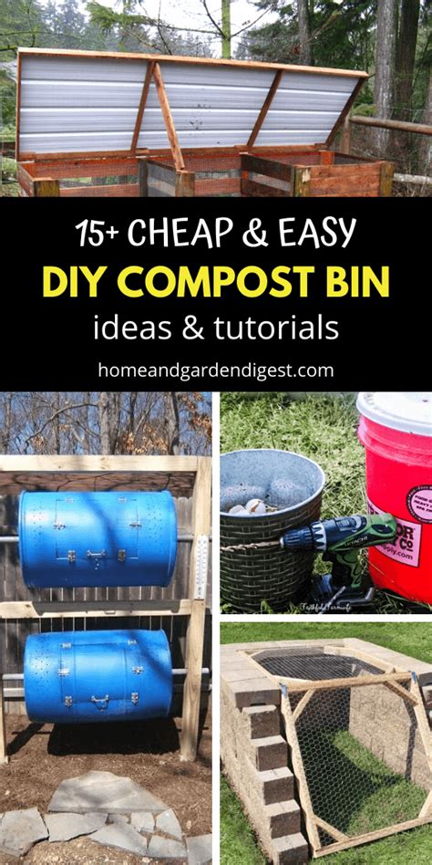 15 Cheap And Easy Diy Compost Bin Ideas And Projects With Tutorials