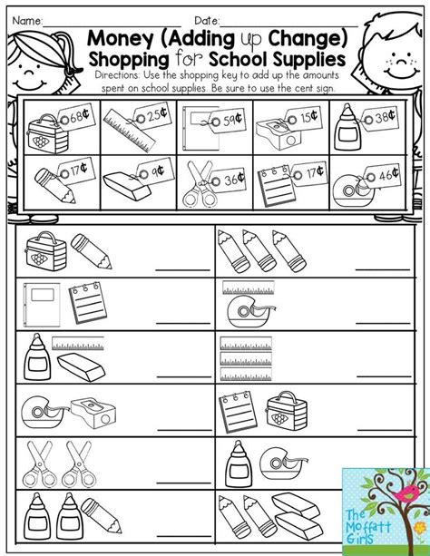 Money Math Making Change Worksheets