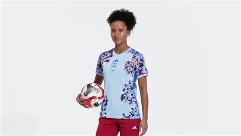 adidas Spain Women's Team 23 Away Jersey - Blue | Free Shipping with ...