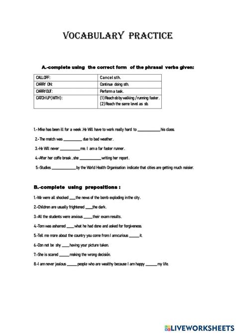 Liveworksheets Online Activity Live Worksheets