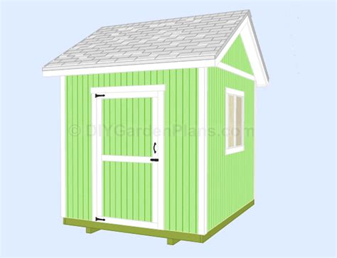 8×10 Gable Shed Plans (005) – DIYGardenPlans