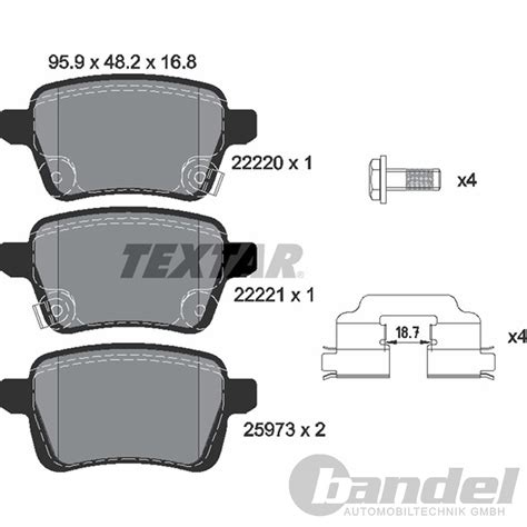 Textar Bremsscheiben Mm Bel Ge Hinten Passend F R Opel Corsa E