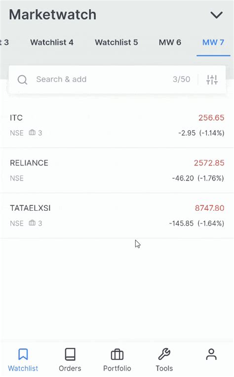 Marketwatch Kite App User Manual