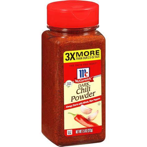 Mccormick Dark Chili Powder 75 Oz Grocery And Gourmet Food