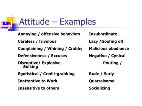 Addressing Attitude & Attendance Issues