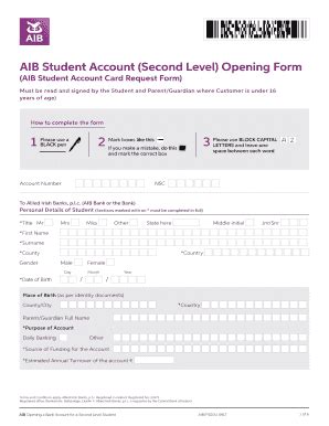 Form Ie Allied Irish Banks Aib F U Fill Online Printable