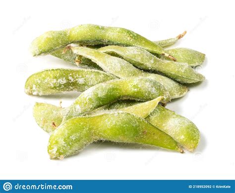 Pile Of Edamame Green Beans Seeds Or Soybeans Isolated Royalty Free