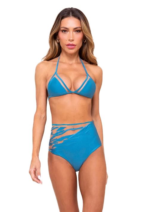 Top Eug Nia Azul Nilo Mos Brazilian Beachwear