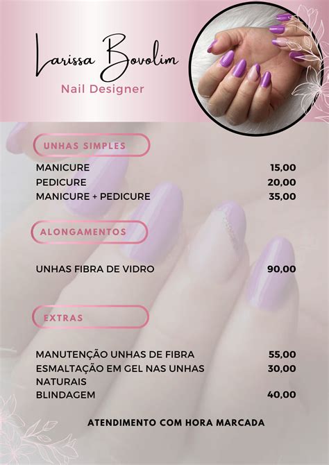 Tabela De Pre Os Manicure De Manicure A Em Pre Os De Manicure