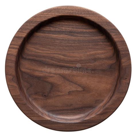 Handmade Black Walnut Round Wood Plate Walnut Round Wooden Tray Black