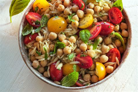 Orzo And Garbanzo Bean Salad Briannas Salad Dressings