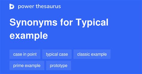 typical  synonyms  similar words phrases