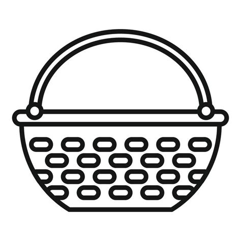 Basket Outline Vector Art, Icons, and Graphics for Free Download