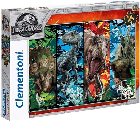 Clementoni Supercolor Puzzel Jurassic World 104 Stukjes 27099