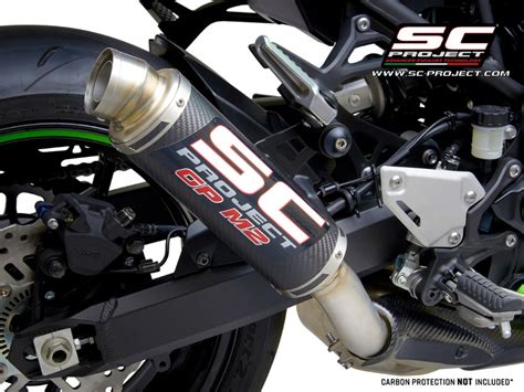 SC Project GP M2 Carbon Slip On Einddemper Euro4 Gekeurd KAWASAKI Z