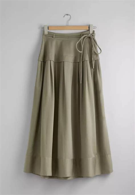 Buy Other Stories Tie Waist Midi Skirt Online Zalora Philippines