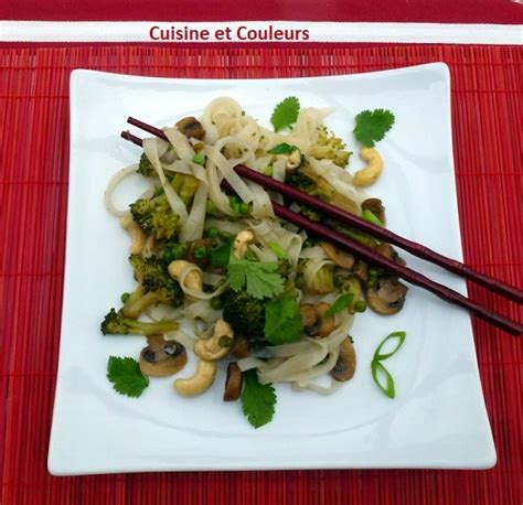 Nouilles végétariennes à la chinoise Cuisine et Couleurs