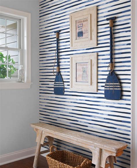 Watercolor Stripes Wallpaper Peel And Stick Haus Deko Haus