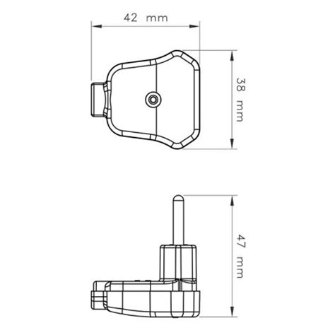 Plugue Macho 2p 10a Angular Branco Tramontina