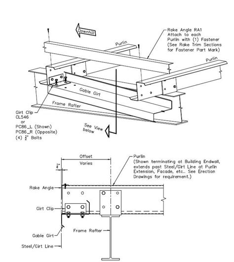 The Diagram Shows How To Install An Overhead Beam