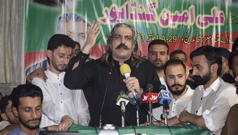 AJK election commission directs Ali Amin Gandapur to leave region