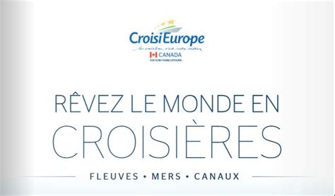 Croisieurope Pr Sente Sa Nouvelle Brochure Croisi Res Profession