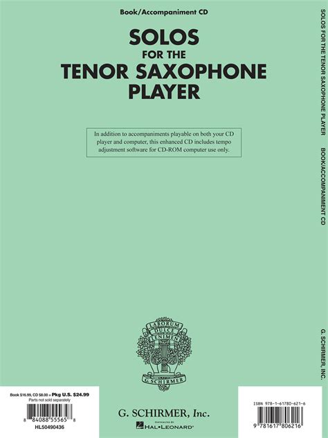 Solos For The Tenor Sax Player Sheet Music by Larry Teal (SKU: 50490436) - Stanton's Sheet Music