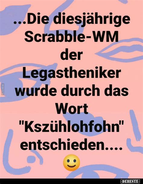 diesjährige Scrabble WM der Legastheniker wurde durch das Wort