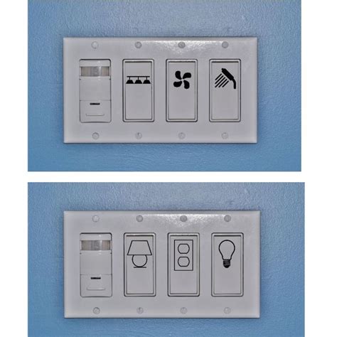 Svg 8 Light Switch Labels Options Outlet Labels You Can Etsy Light Switch Decal Light