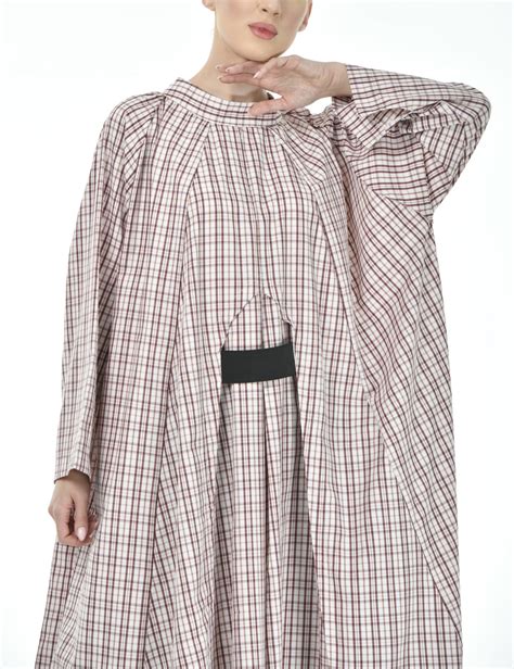 checkered dress with front detail | someecollection.com