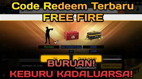 Kode Redeem Ff Yang Belum Digunakan Hari Ini Update