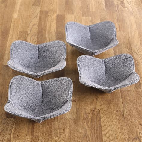 Microwave Bowl Huggers Hot Pads For Microwaves Microwave Oven Mitt Set Of 4 Gray