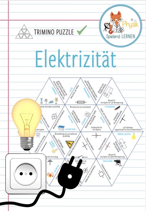 Elektrizit T Trimino Puzzle Unterrichtsmaterial Im Fach Physik