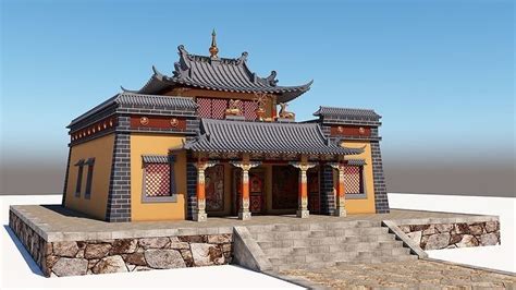 TIBET TEMPLE 3D model | CGTrader