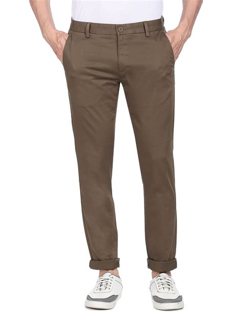 Buy U S Polo Assn Austin Trim Fit Solid Casual Trousers NNNOW