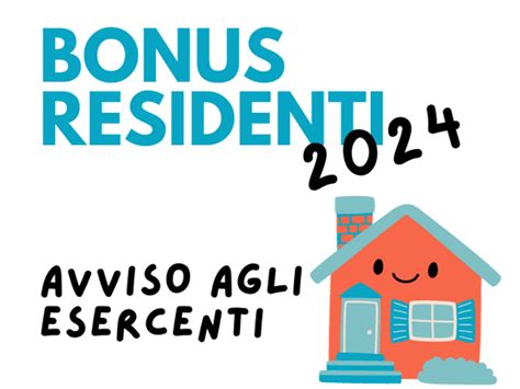 Este Bonus Residenzialita Avviso Agli Esercenti Riapertura