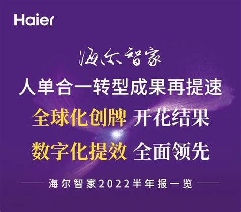 一图读懂海尔智家2022半年报 千家网