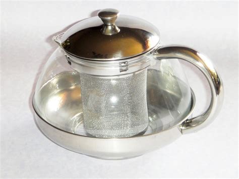 Tetera Con Infusor Para Té En Vidrio Y Acero 700 Ml Tizanas 34900