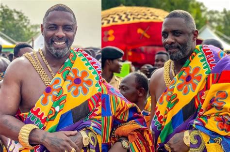 Idris Elba Wears In Kente As He Visits Ghana BlacGoss