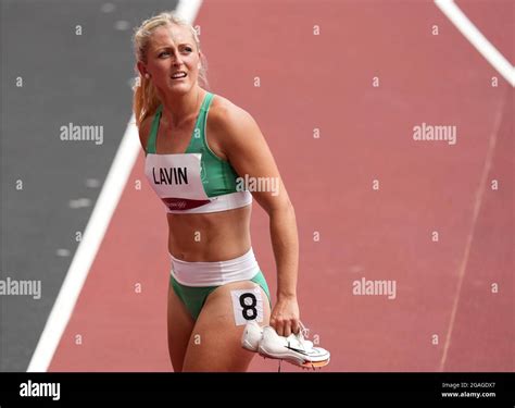 Ireland S Sarah Lavin Reacts After The Women S M Hurdles Heat At