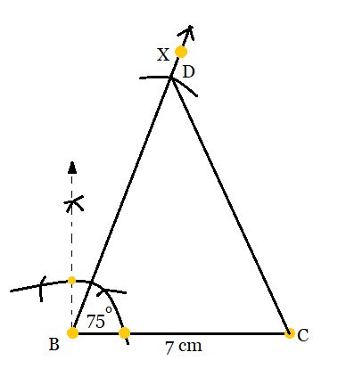 Construct A Triangle Abc In Which Bc Cm B And Ab Ac Cm